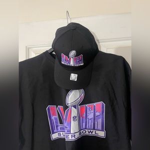 Super Bowl LVIII Logo New T-Shirt plus Hat !